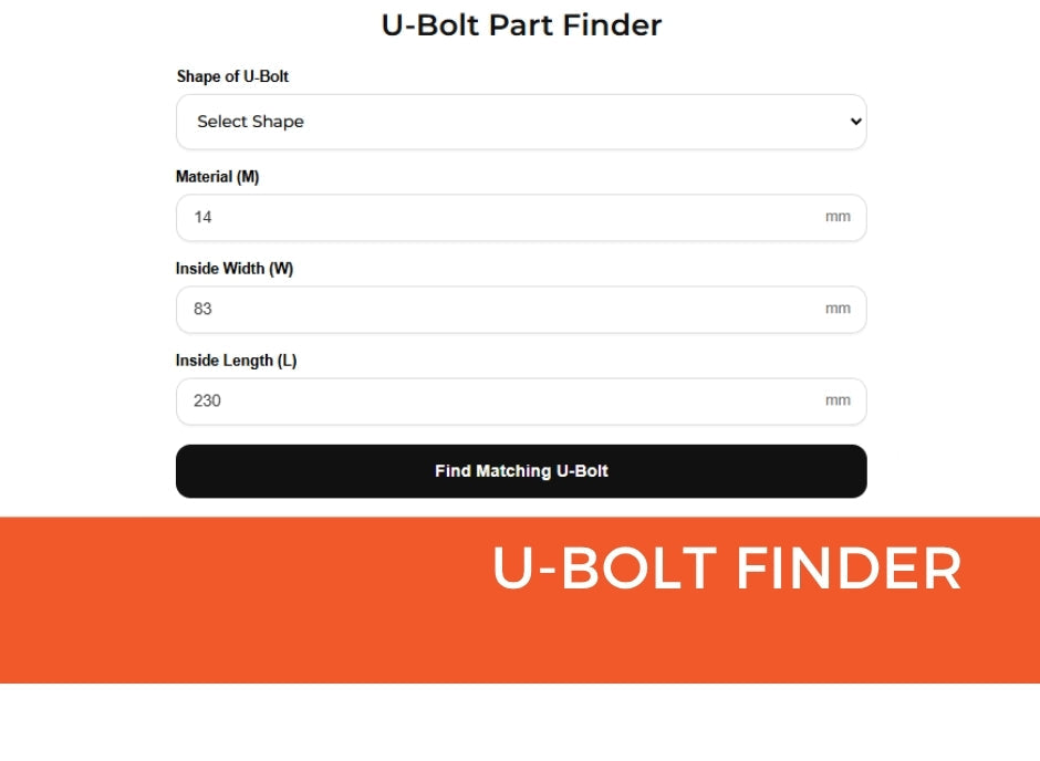 U-Bolt Part Finder