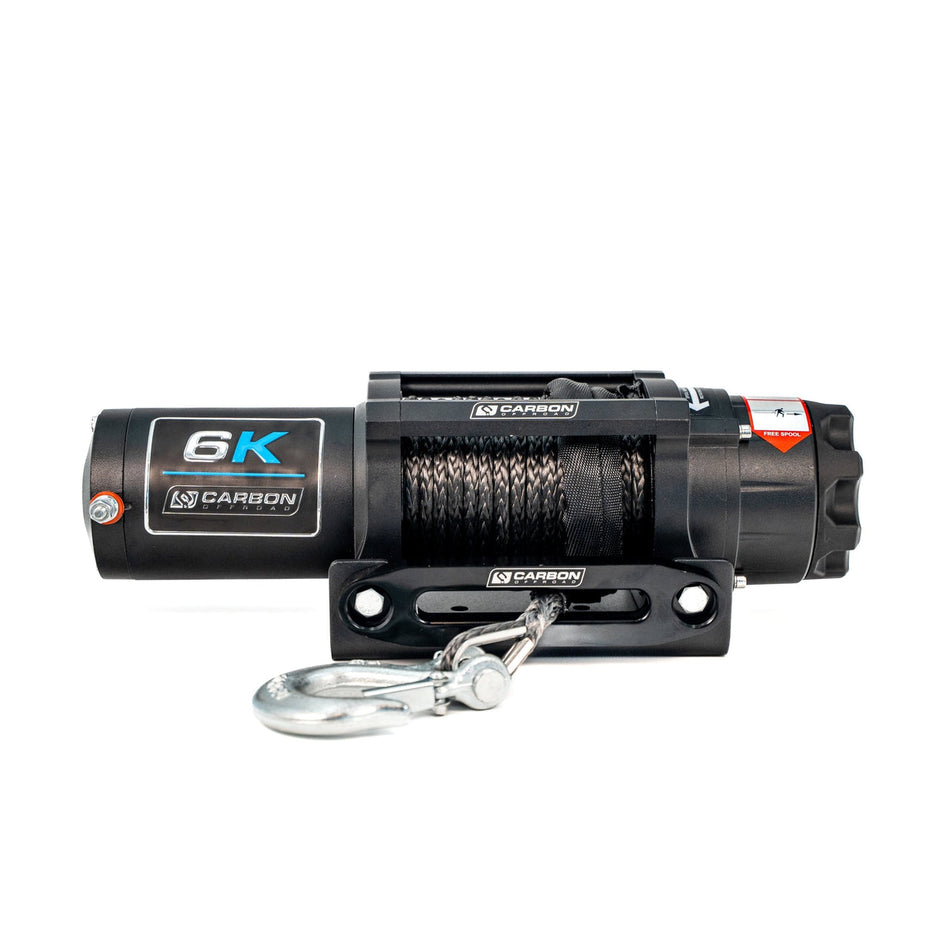 Carbon Offroad 6000lb ATV/Small 4X4 Winch - 12V