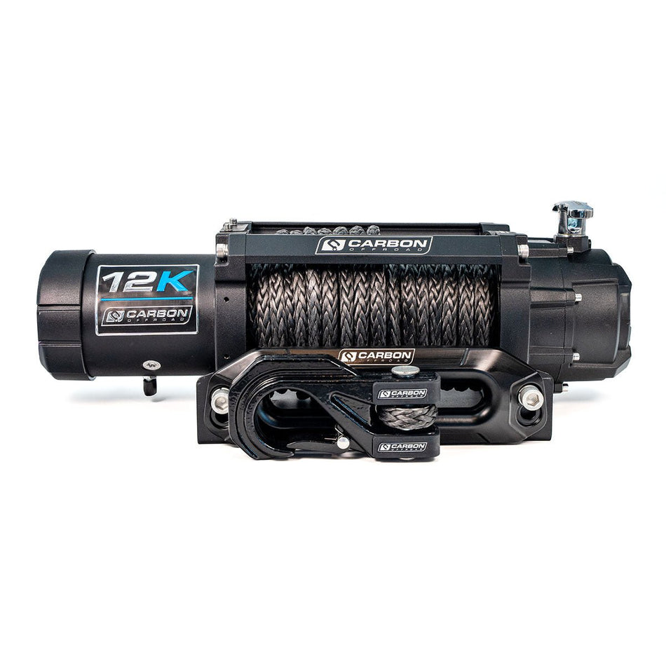 Carbon Offroad 12K Winch V3X with MegaPro Hook 12000lb