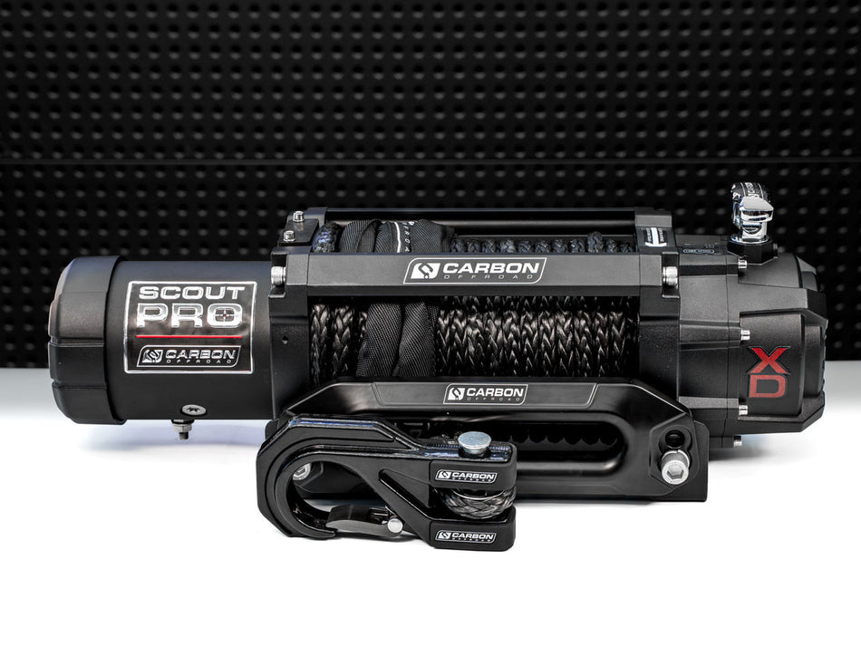 Carbon Offroad Scout Pro 10000lb Winch V3 - 12V