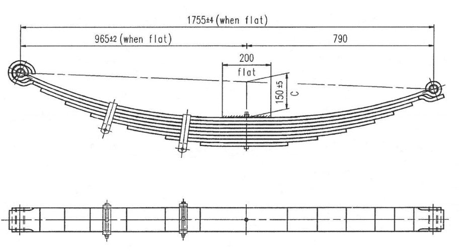 WCS Multileaf Spring for Freightliner FL112/F80 [Steer]