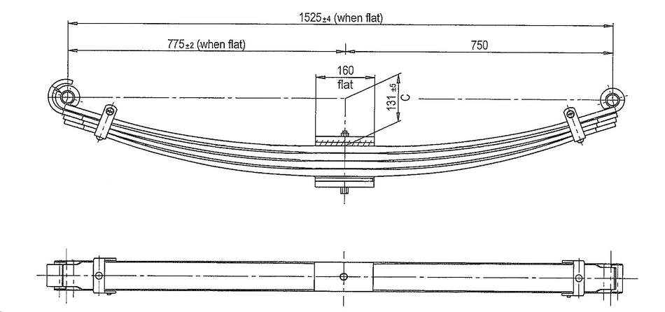 WCS Parabolic Leaf Spring for Hino FG8J (2020 on) [Steer]