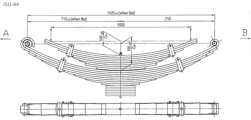 WCS Multileaf Spring for Isuzu FTS [Rear]