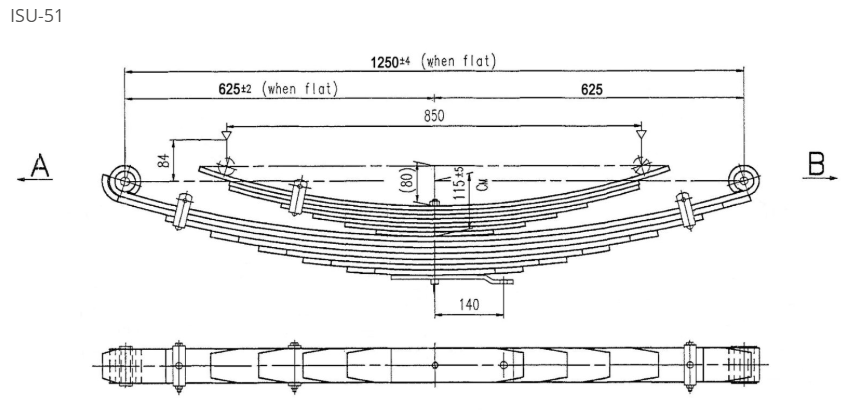 WCS Multileaf Spring for Isuzu NPR66 (1994 on) [Drive]