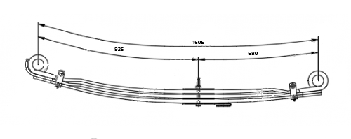 WCS Leaf Spring for M.A.N TGA/TGS 8x8 [Rear]