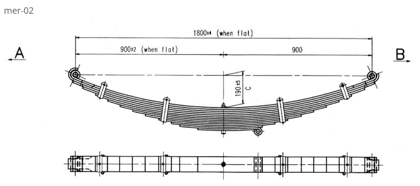WCS Multileaf Spring for Mercedes-Benz Truck [Front]