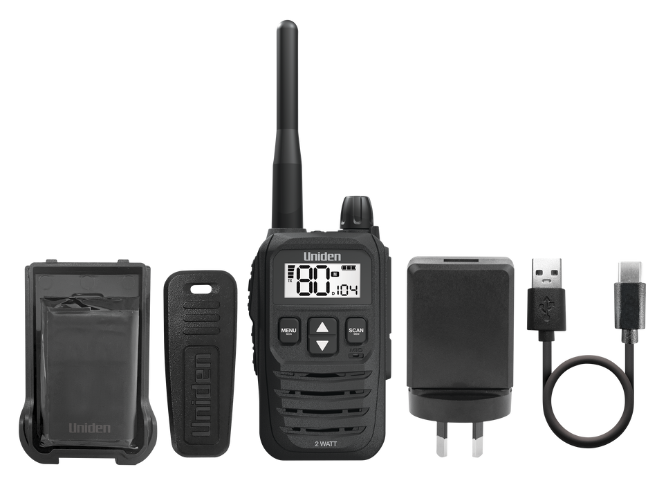 Uniden UH825 2 Watt UHF Handheld Radio