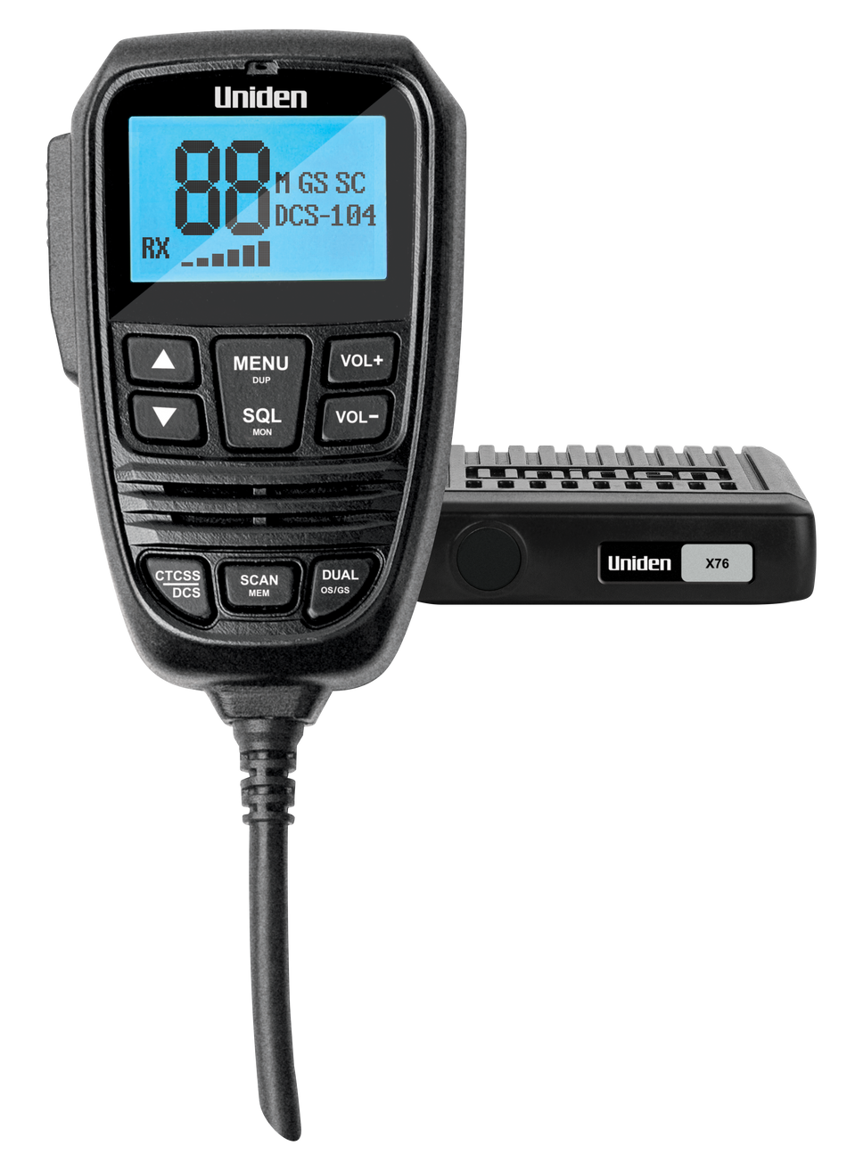 Uniden X76 Mini Compact UHF CB Mobile Radio