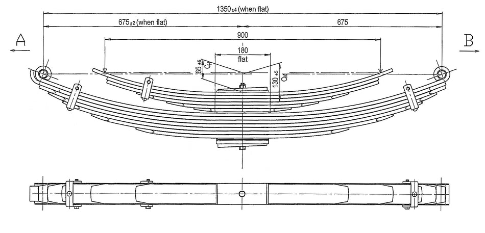 WCS Leaf Spring for Hino 817 4wd [Drive]