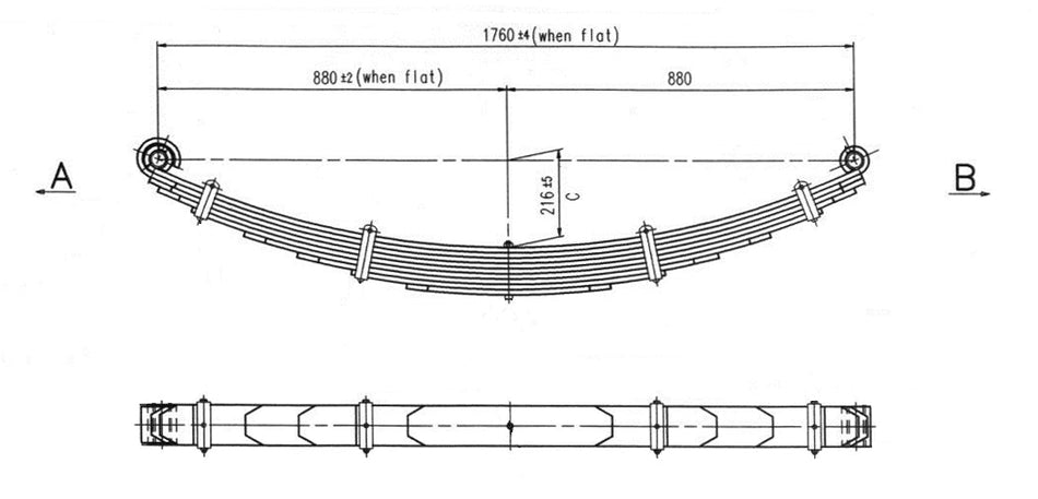 WCS 880mm Multileaf Spring International Atkinson [Front]