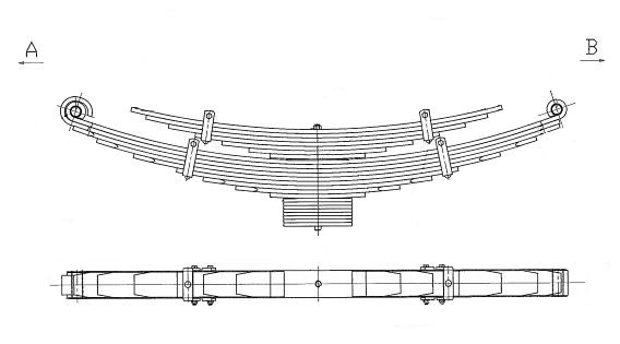 WCS Multileaf Spring for Isuzu FSS/FSS90 [Rear]