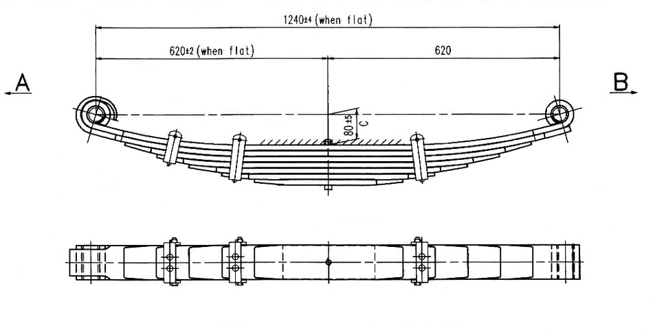 WCS Multileaf Spring for Scania M Series (All Years) [Rear]