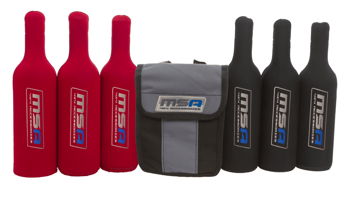 MSA Wine Bottle Tubes (incl Canvas Bag)