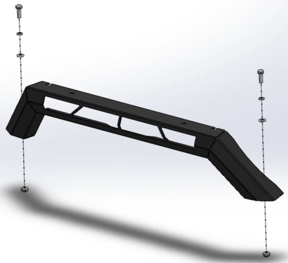 Offroad Animal Stealth Top hoop type B to suit LED Light JK Wrangler